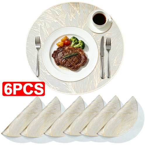 Pack golden leaf round - round, table