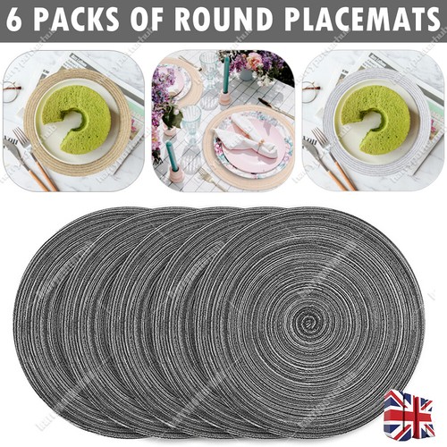 Set placemats round - of, 6