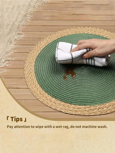 Round table placemats set - round, of