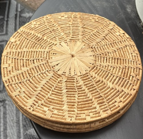 Vintage wicker table mats - wicker,