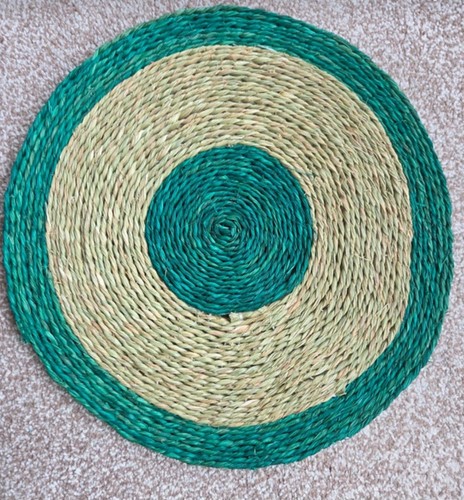 Round woven placemats pack - placemats, 4-pack