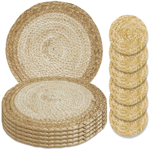 Table mats set woven - mats,