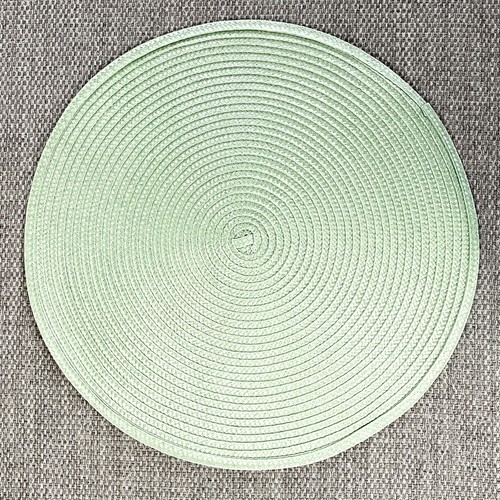 Set green round - round, woven