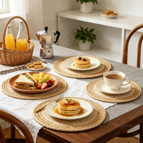 Table mats set - table, woven