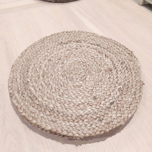 Set round woven jute - set, 4