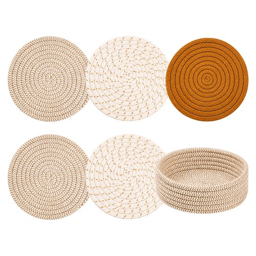 Round placemats set - of, 6