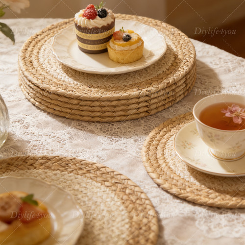 Table mats set woven - table, 6