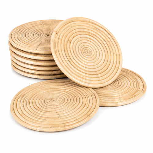 Set round bamboo charger - set, of