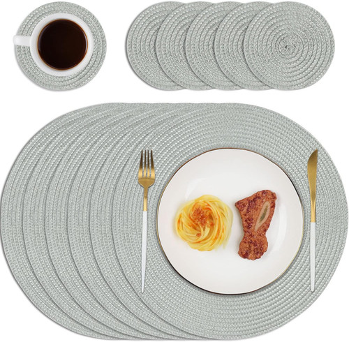 Round placemats and coasters - round,