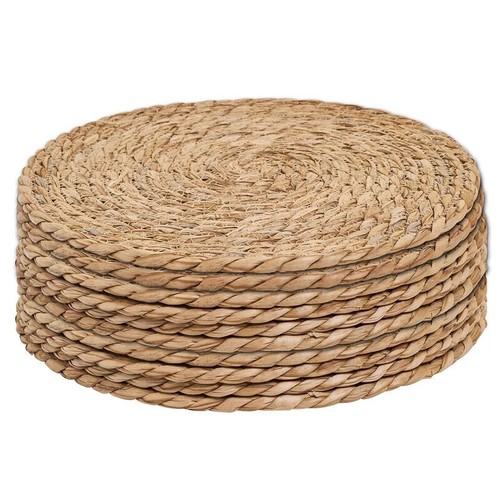 Placemats natural rattan - rattan, round