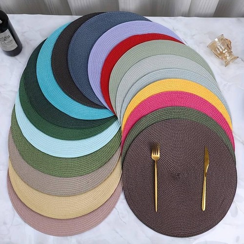 Woven table place mats - woven, large