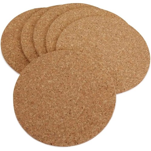 Round placemats natural - x,
