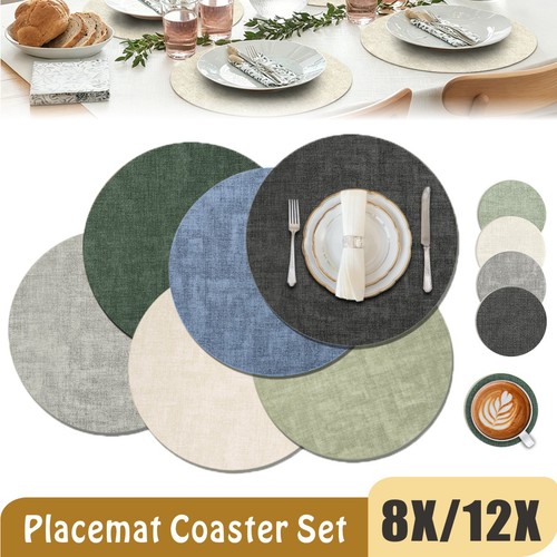 Set round placemats - set,