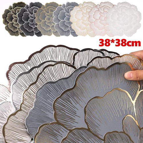 Luxury flower placemats round - luxury,